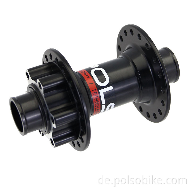 Frontnabe des Mountainbikes front hub of mountain bike